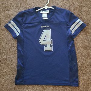 Girls' Short Sleeve #4 Dallas Cowboys T-Shirt - XL - Blue